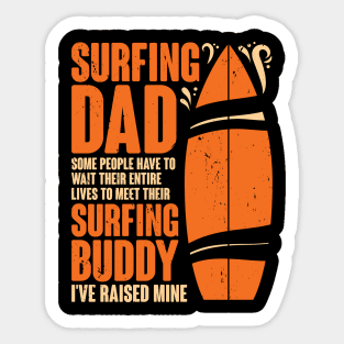 Surfing Dad Surfer Father Gift Sticker